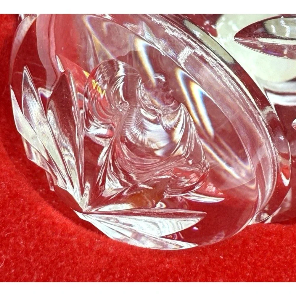 Rare 1970's Lenox Crystal Cut Lead Crystal Ornament In Original‎ Box Read Chip